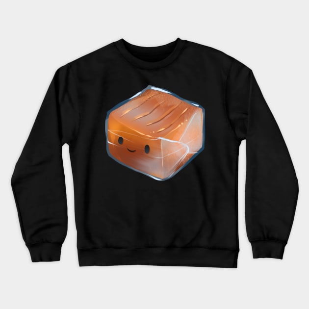 Cute Caramel Square Crewneck Sweatshirt by Claire Lin